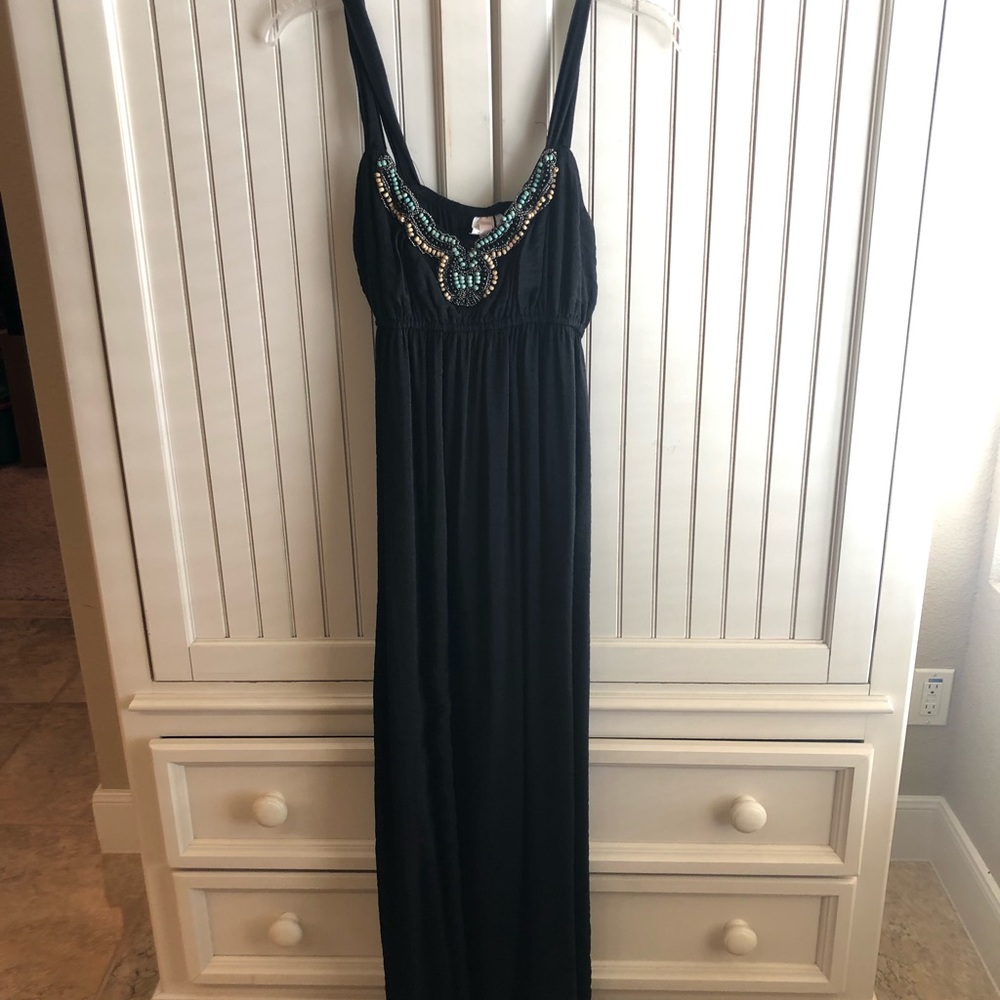 Beaded Black Dress